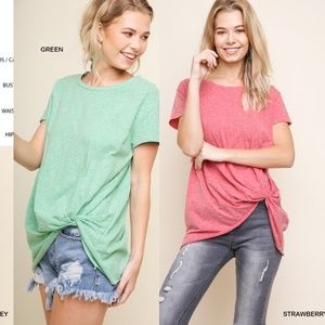 NWT UMGEE Knotted Shirt ~ Green